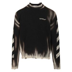Off-White Men "Diag Arr Corrosion" Sweater